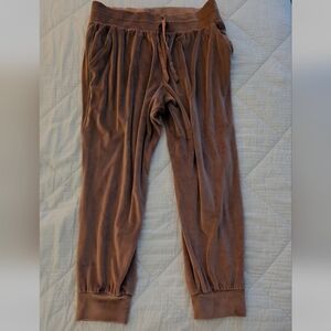 Victoria's Secret NWOT Diamante Velour Joggers